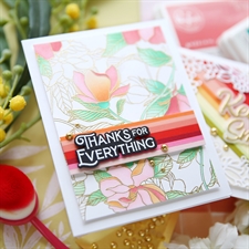 PinkFresh Studios Cling Stamp - Magnolia Pattern