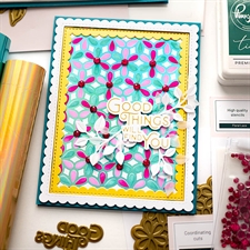 PinkFresh Studios HOT FOIL Plate - Floral Lace