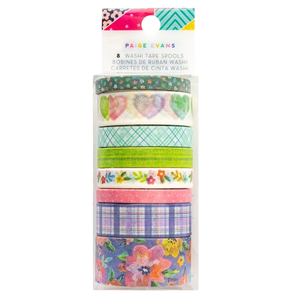 American Crafts Washi Tape - Paige Evans / Blooming Wild (8 ruller)