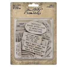 Tim Holtz / Idea-ology - Labels Quote Chips