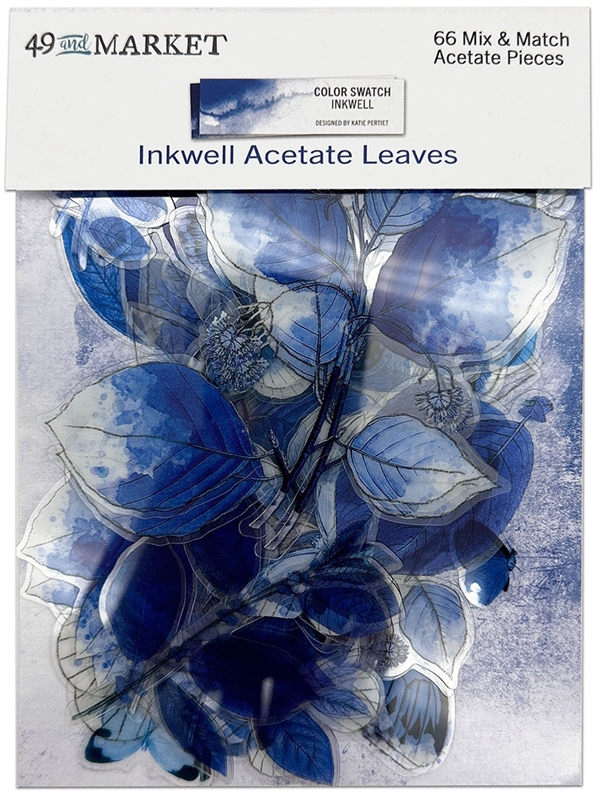 49 and Market Acetate Leaves- Color Swatch: Inkwell