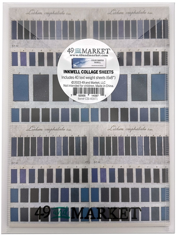49 and Market Collage Sheets - Color Swatch: Inkwell