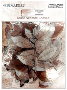 49 and Market Acetate Leaves - Color Swatch: Toast