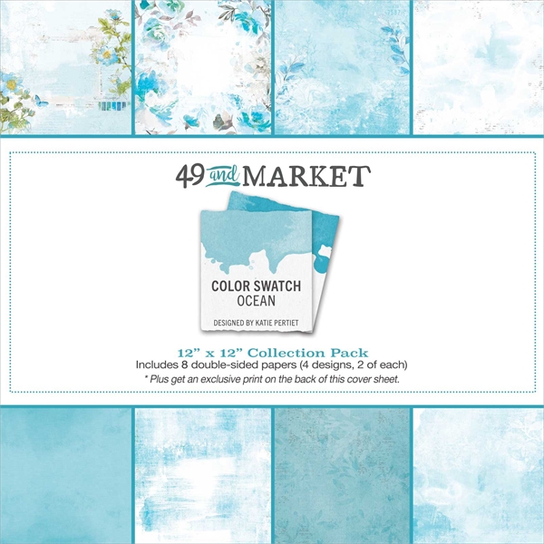 49 and Market Collection Pack 12x12" - Color Swatch: Ocean