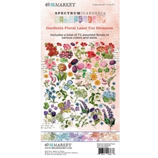 49 and Market - Spectrum Gardenia Laser Cut Elements / Floral