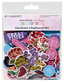49 and Market - Spectrum Gardenia Chipboard Set