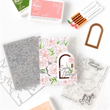 PinkFresh Studios Stamp - Delicate Foliage