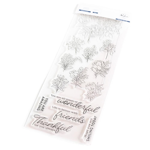 PinkFresh Studios Stamp - Garden Bouquet 