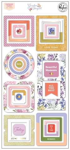 Pinkfresh Studio - Chipboard Stickers / Garden Bouquet 