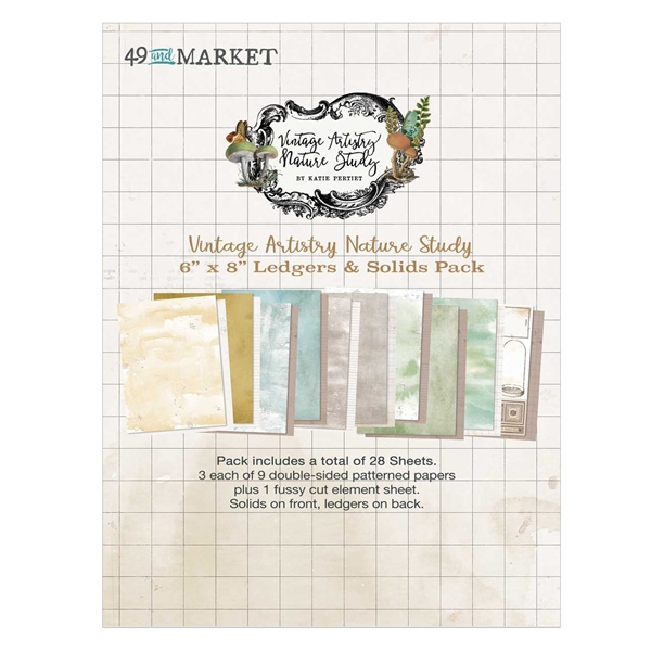 49 and Market Collection Pack 6x8" - Nature Study Ledgers & Solids