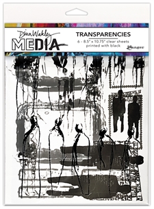 Dina Wakley Media - Transparencies / Frames & Figures Set 2