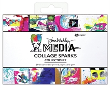 Dina Wakley Media - Mixed Media Collage Sparks / Collection 2