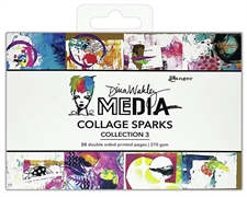 Dina Wakley Media - Mixed Media Collage Sparks / Collection 3