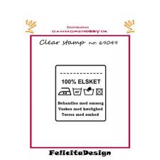 Clearstamp Felicita Design - Vaskemærke