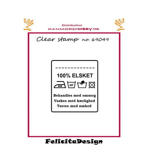 Clearstamp Felicita Design - Vaskemærke
