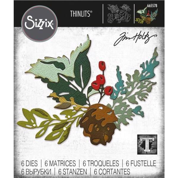 Sizzix Thinlits / Tim Holtz - Holiday Brushstroke #2