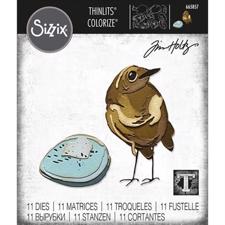 Sizzix Thinlits / Tim Holtz - Bird & Egg Colorize