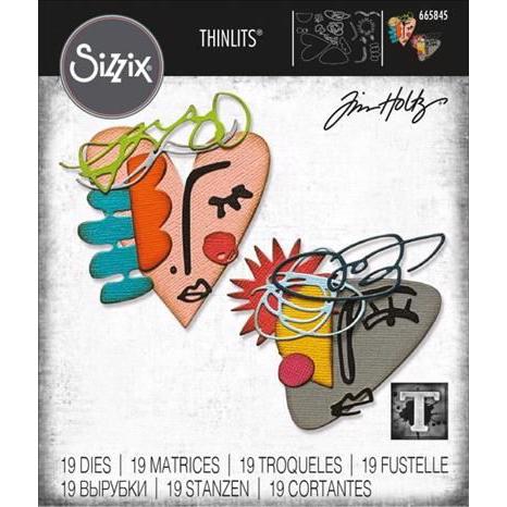 Sizzix Thinlits / Tim Holtz - Abstract Faces