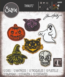 Sizzix Thinlits / Tim Holtz - Retro Halloween