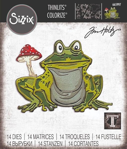 Sizzix Thinlits / Tim Holtz - Myron Colorized (frog)