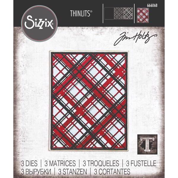 Sizzix Thinlits / Tim Holtz - Layered Plaid
