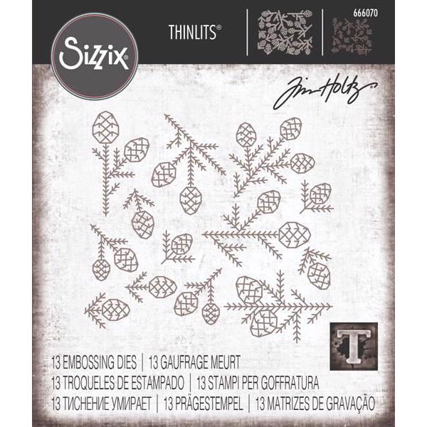 Sizzix Thinlits / Tim Holtz - Pine Patterns