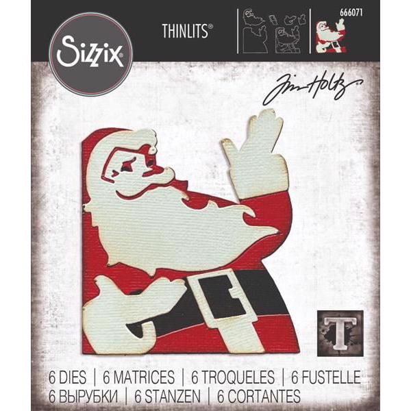 Sizzix Thinlits / Tim Holtz - Retro Santa
