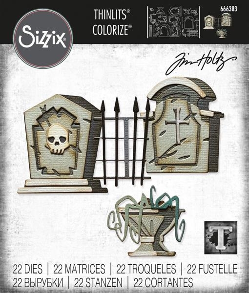 Sizzix Thinlits / Tim Holtz - Graveyard Colorize