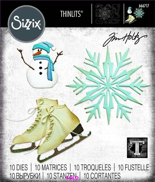 Sizzix Thinlits - Tim Holtz Vault Collection / Winter Wishes