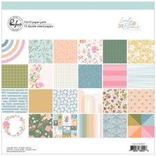 Pinkfresh Studio Paper Pack 12x12" - Lovely Blooms