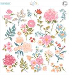 Pinkfresh Studio - Ephemera Florals / Lovely Blooms (21 dele)