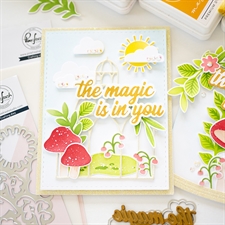 PinkFresh Studios HOT FOIL Plate - The Magic Is In You (text)