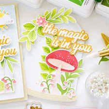 PinkFresh Studios HOT FOIL Plate - The Magic Is In You (text)
