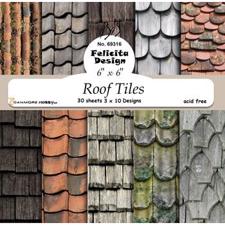 Felicita Design Papir Blok - Roof Tiles