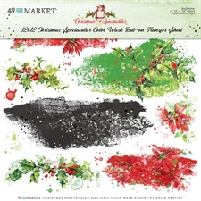 49 and Market - Christmas Spectacular 2023 Rub-Ons 12x12" / Color Wash