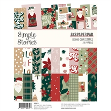Simple Stories Paper Pad 6x8" - Boho Christmas