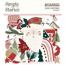 Simple Stories Die Cuts - Bits & Pieces / Boho Christmas (54 pieces)