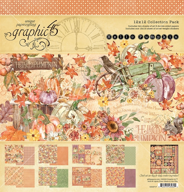 Graphic 45 Collection Pack 12x12" - Hello Pumpkin