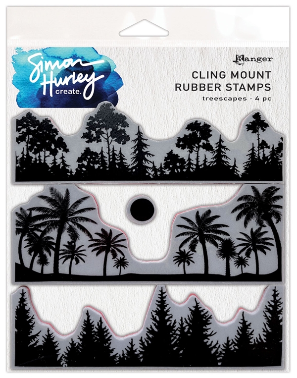 Simon Hurley Cling Stamp - Treescapes