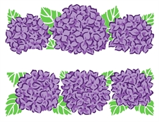 Crafter\'s Workshop Template - A2 Layered / Hydrangea Banner