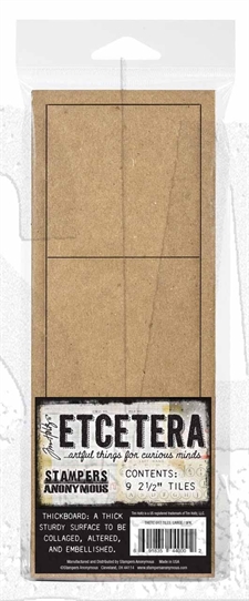 Tim Holtz EtCetera Chipboard - Tiles / Large