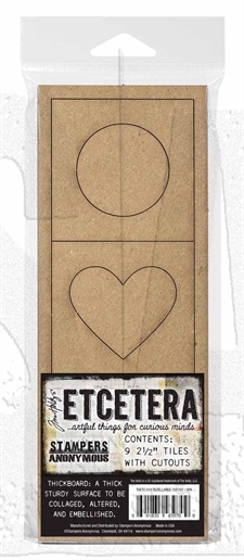 Tim Holtz EtCetera Chipboard - Tiles / Large Cutout