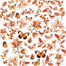 49 and Market Acetate Leaves - Color Swatch: Peach