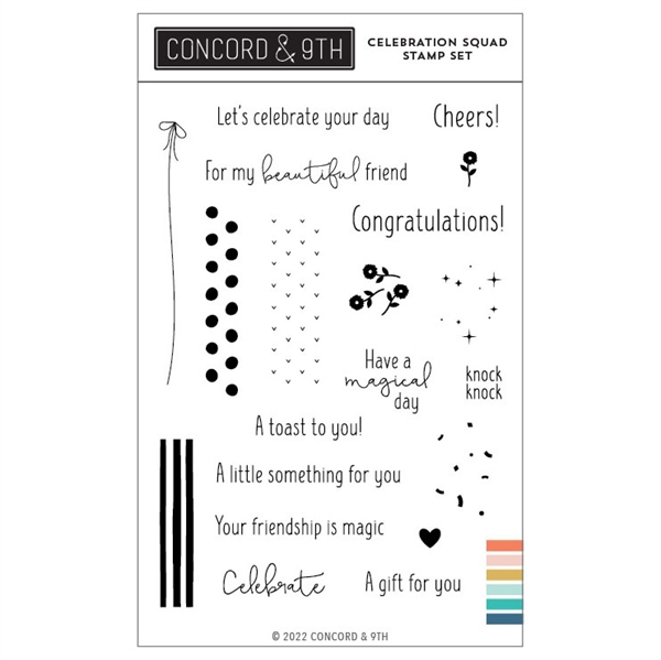 Concord & 9th Stamp Set - Celebration Squad