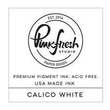 PinkFresh Studios Pigment Ink Pad - Calico White / Mini Cube