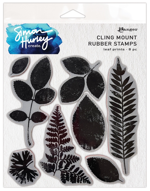 Simon Hurley Cling Stamp - Leaf Print