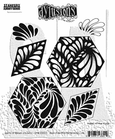 Cling Rubber Stamp Set - Dylusions / Quilts of Brush Strokes