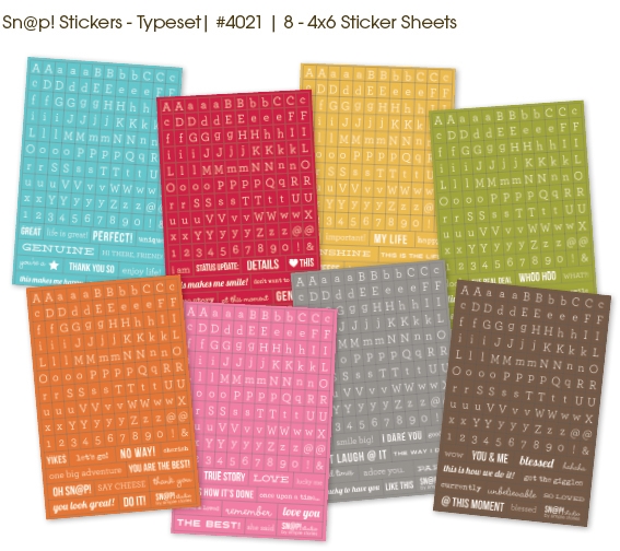 Simple Stories Stickers - Typeset