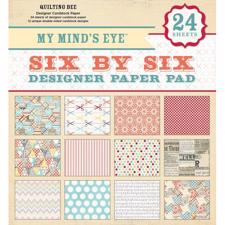 My Minds Eye Paper Pad 6x6" - Six by Six / Quilting Bee