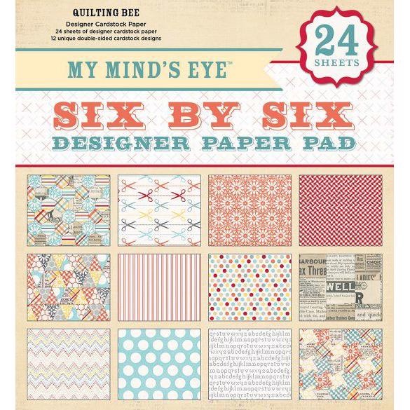 My Minds Eye Paper Pad 6x6" - Six by Six / Quilting Bee